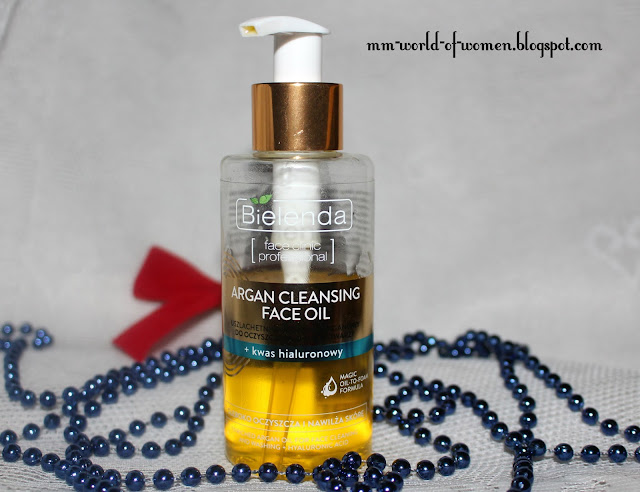 Bielenda - olejek arganowy do oczyszczania twarzy z kwasem hialuronowym 