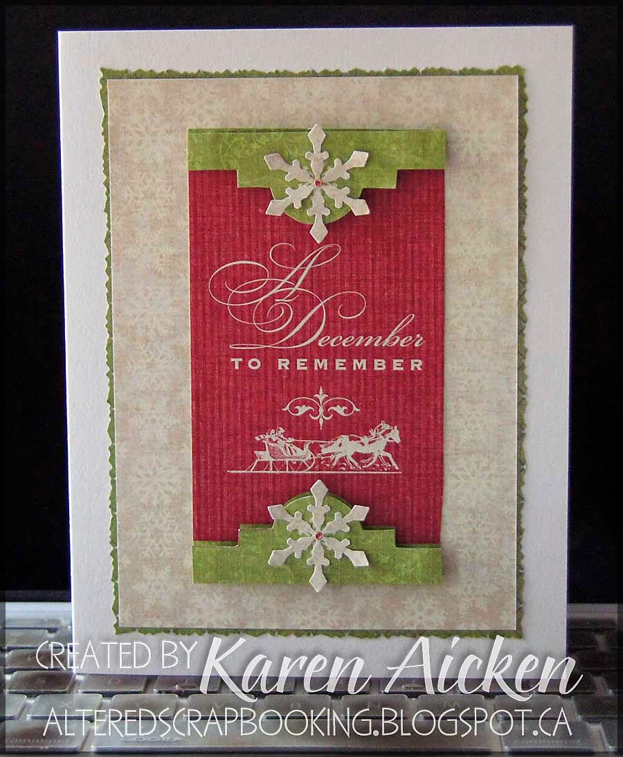 Altered Scrapbooking Christmas Cards!