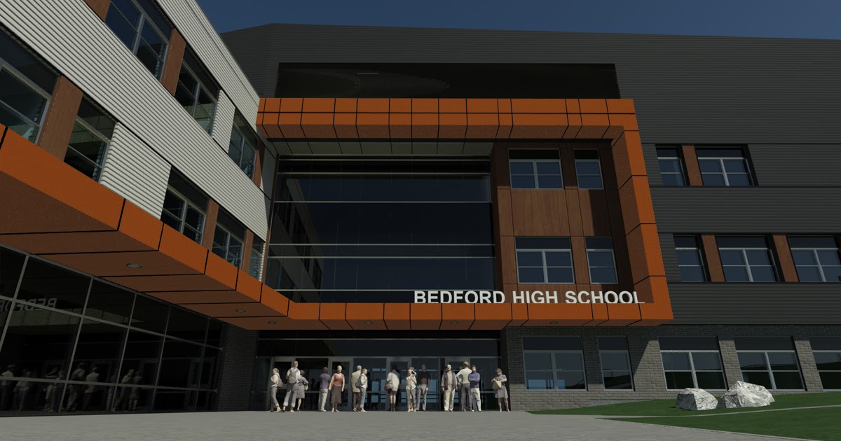 Bedford High School New Bedford High School Exterior Renderings