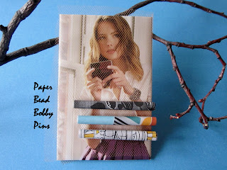 paper pins bobby bead hair eco friendly accessory