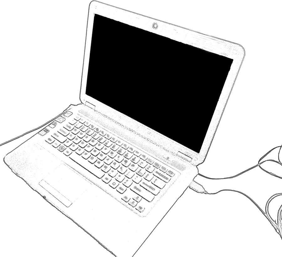 Stock Pictures: Laptop Sketches