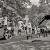 A steam roller and dump truck, and you have the major vehicles needed to pave roads 1935