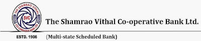 SVC Shamrao Vithan Bank Job Vacancy Nov 2013