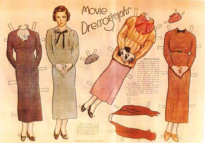 The Paper Collector Movie Star paper dolls