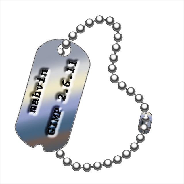 All Things GIMP GIMP Tutorial Make Your Own Dog Tags