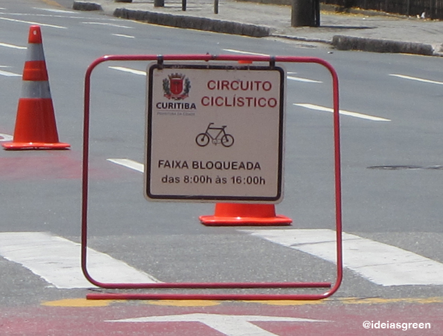 Curitiba tem Circuito Ciclo Faixa de Lazer