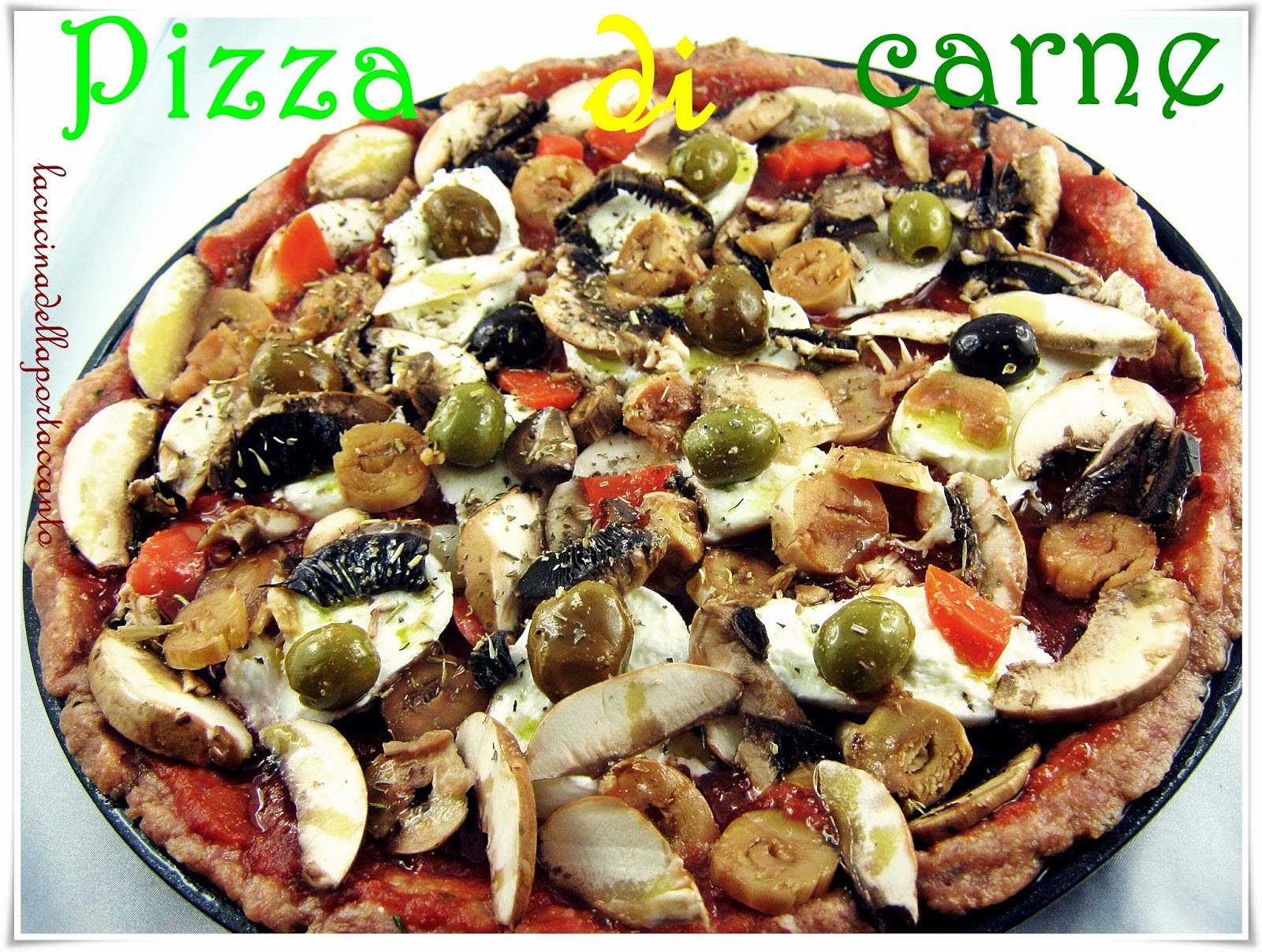 pizza di carne di nigella a modo mio