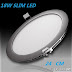 FARO LED A INCASSO DA 18W MODELLO SUPER SLIM DA 8" DIAMETRO 23 CM BIANCO FREDDO