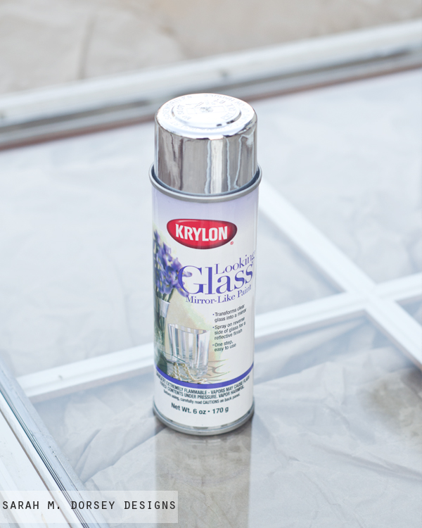 sarah m. dorsey designs Pottery Barn Inspired Mirror Krylon Looking