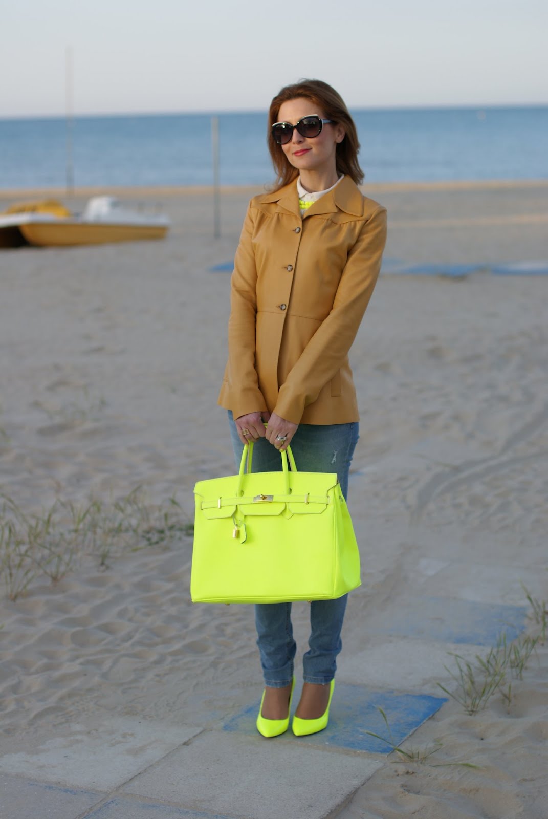 Neon yellow and neutrals Fashion and Cookies fashion and beauty blog