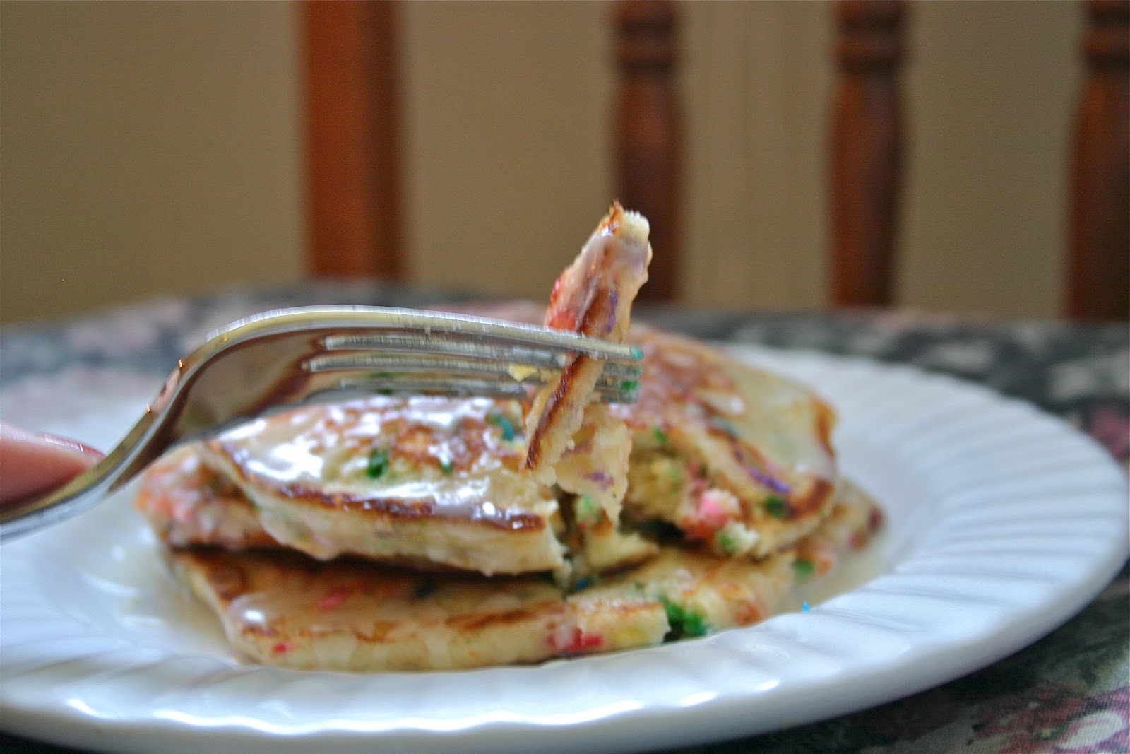 The Dancer Bakes Birthday Cake Pancakes with AdultsOnly Vanilla Cake