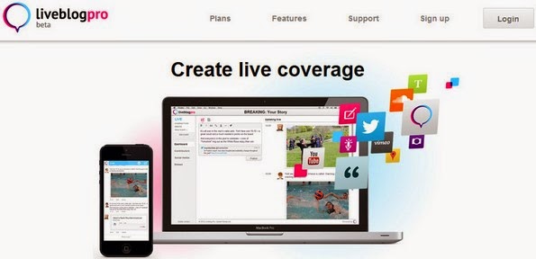 Liveblog Pro service for live blogging