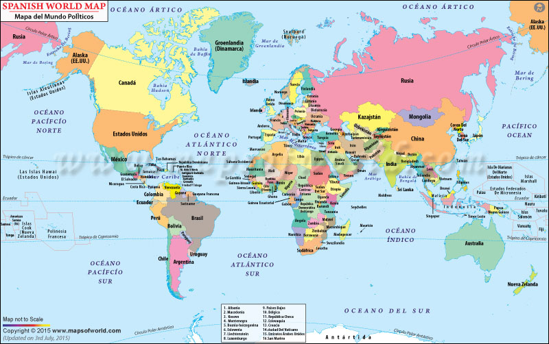 Professora Martha - Colégio Teresiano: Mapa mundial