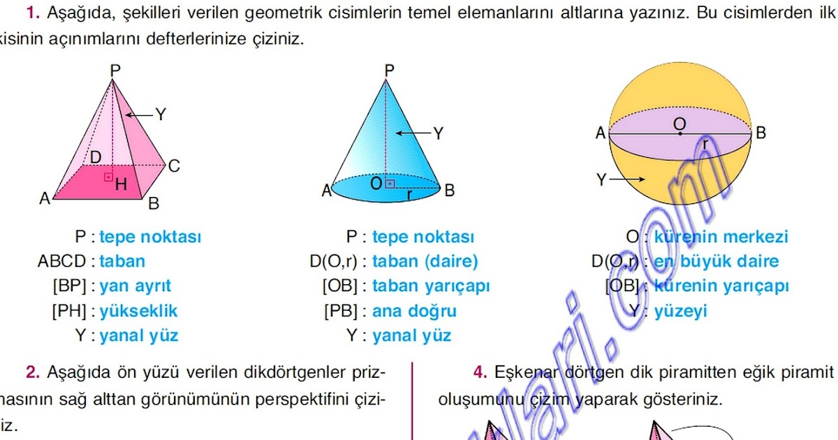8. SINIF MATEMATİK DERS KİTABI CAN YAYINLARI 181. SAYFA CEVAPLARI