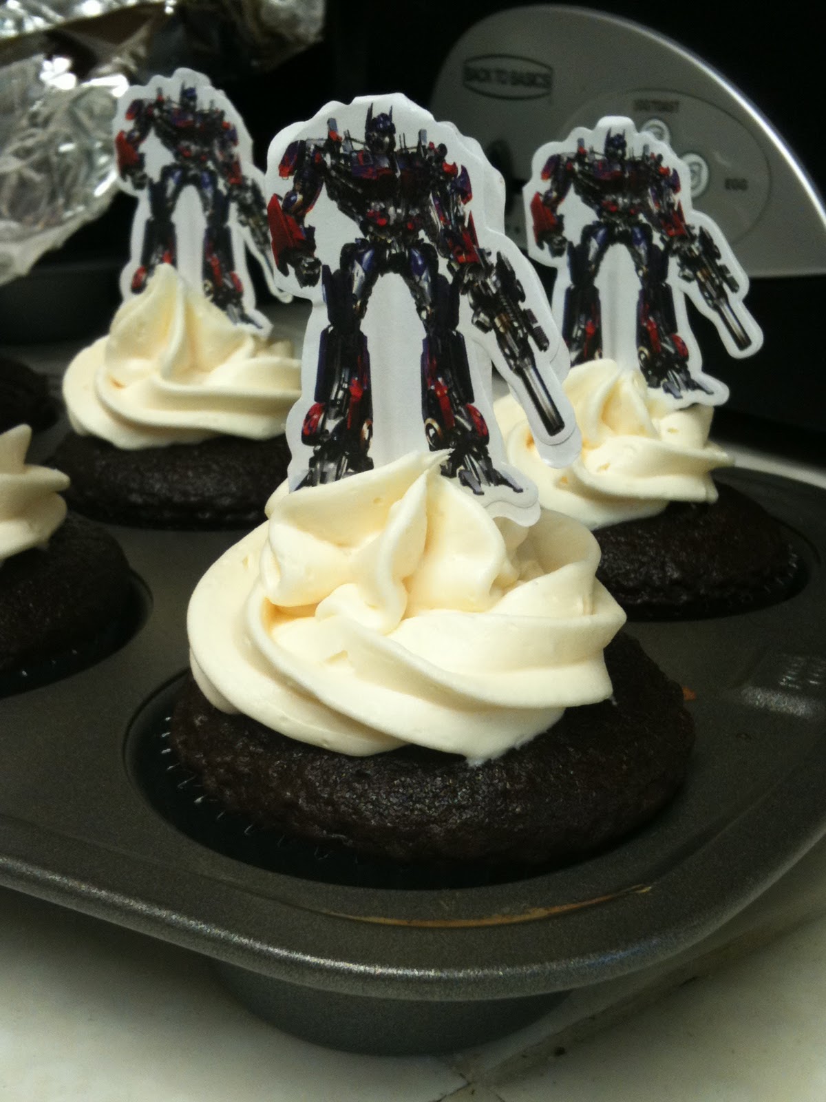 My Creative Endeavours Transformers Cupcakes