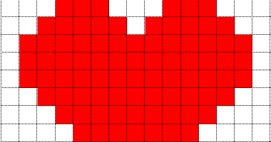 Minecraft Pixel Art Templates Love Heart minecraft pixel art templates