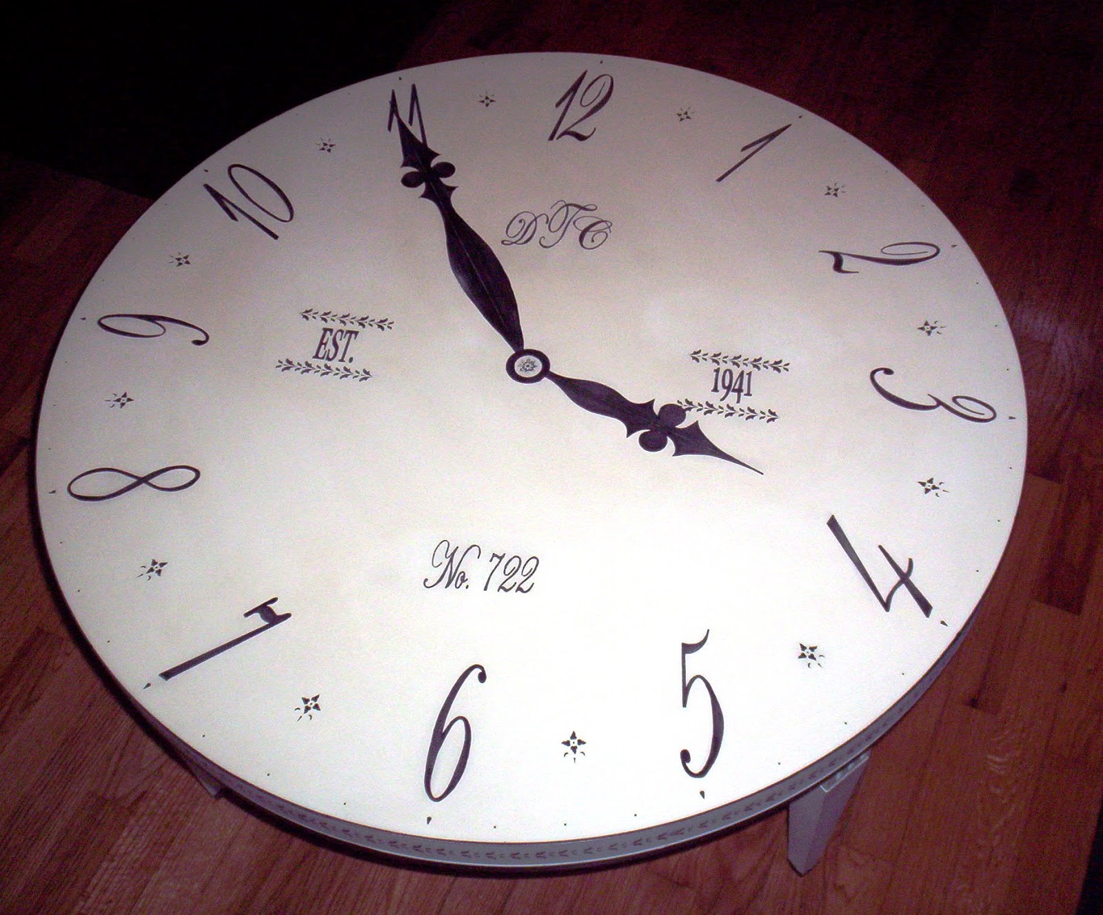 My Painted Stuff Another Clock Face Table