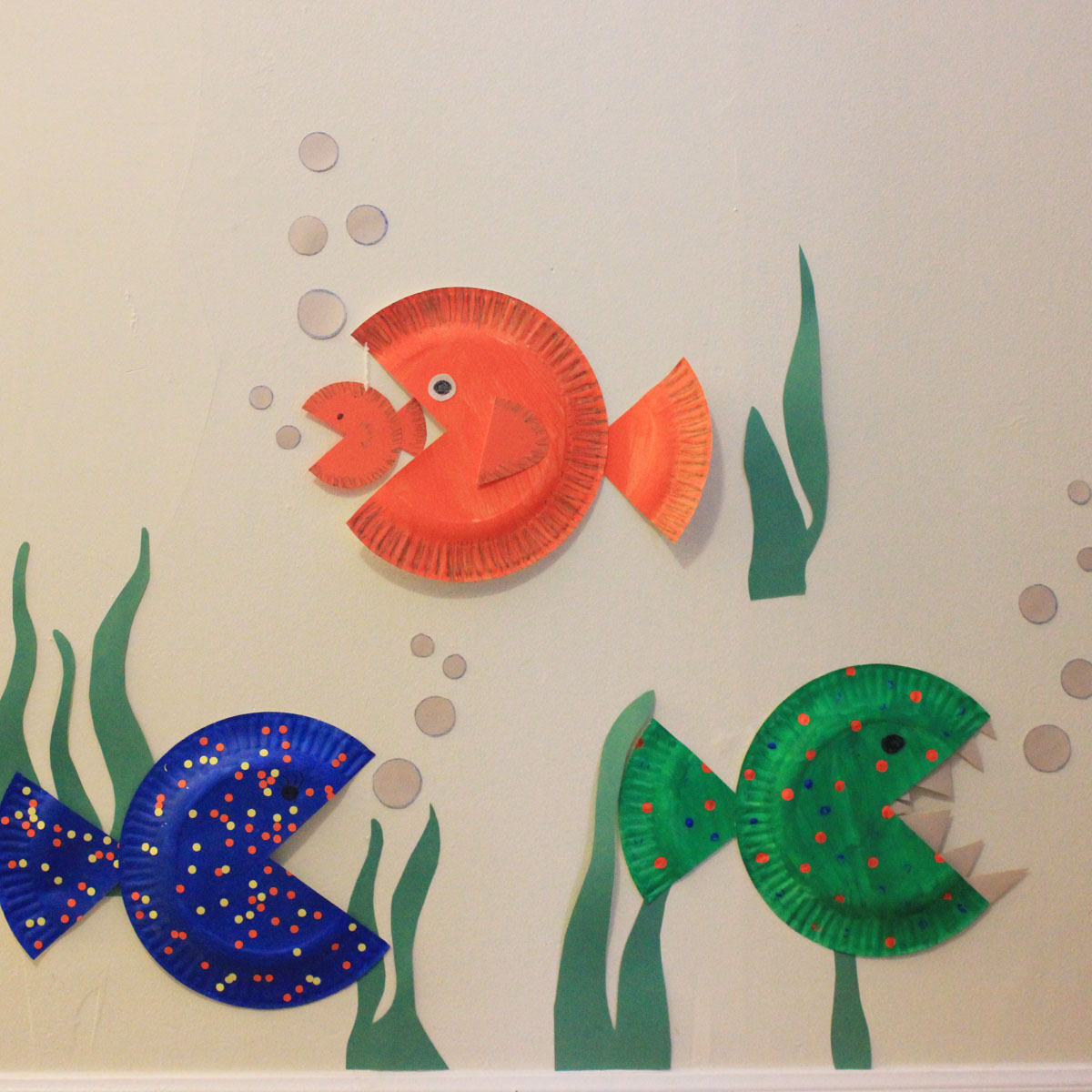 Brilliant Like Fireflies Paper Plate Fish