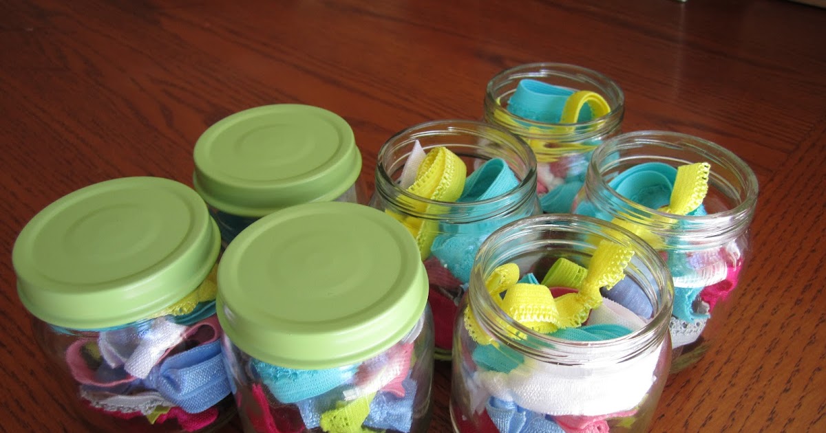 Christel's Crafty Creations Hair Ties in a Jar