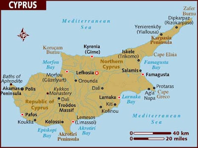 Chipre Mapa del País