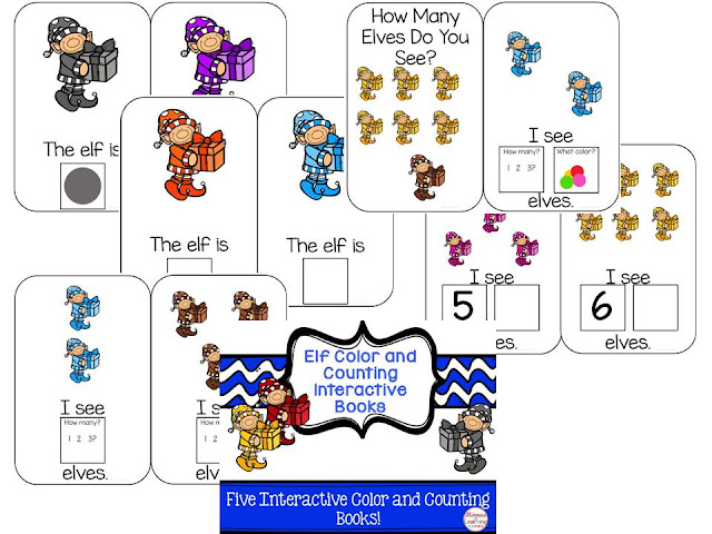 https://www.teacherspayteachers.com/Product/Elves-Color-and-Counting-Interactive-Books-2234602