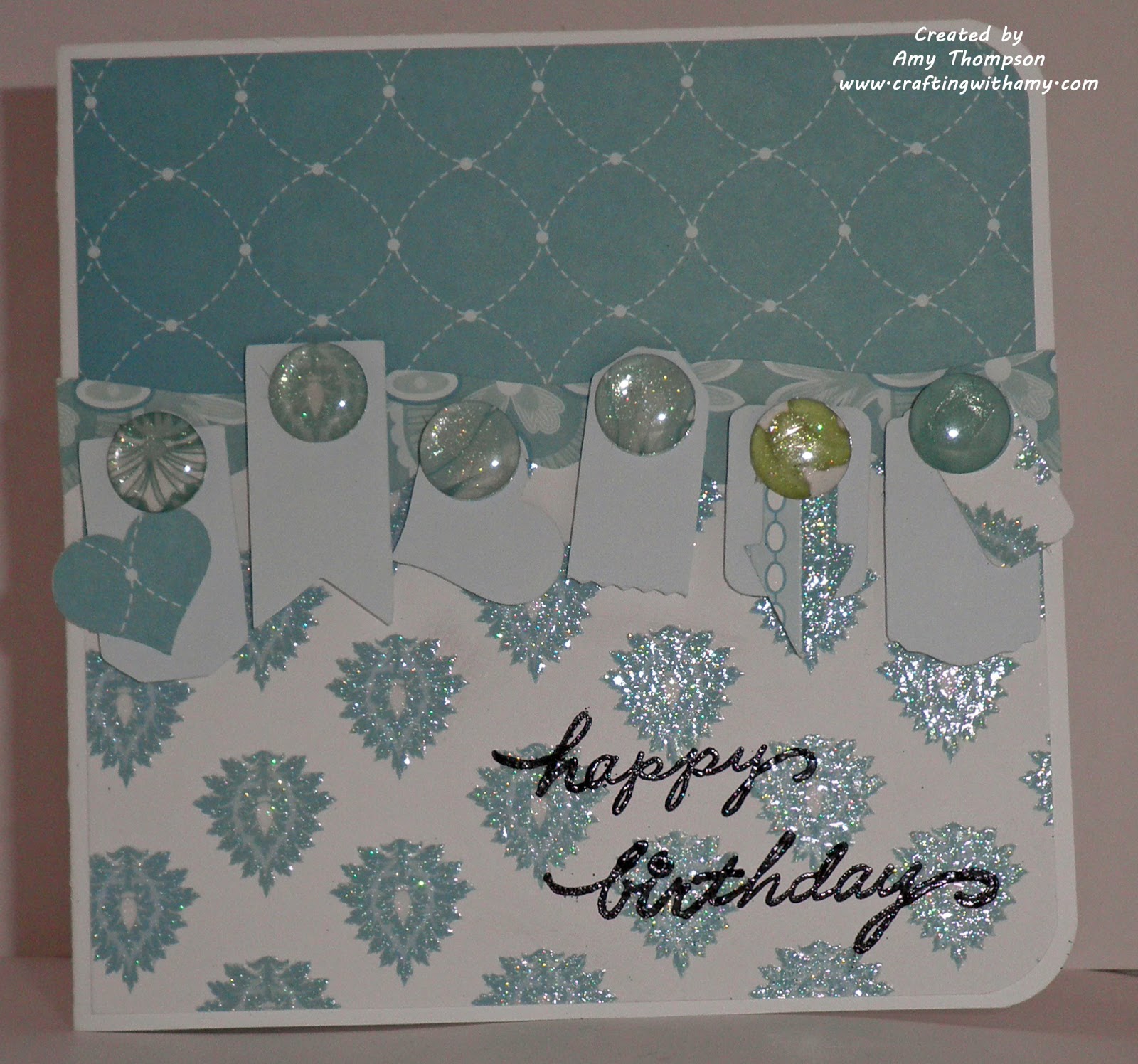 Crafting with Amy DCWV August Stackaholic template challenge card