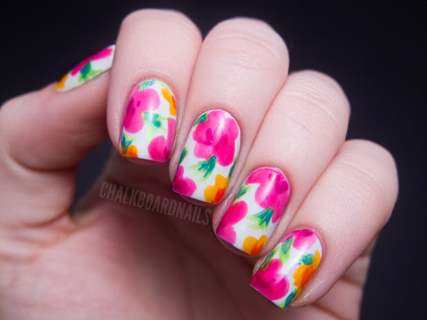 china glaze summer neons nail art