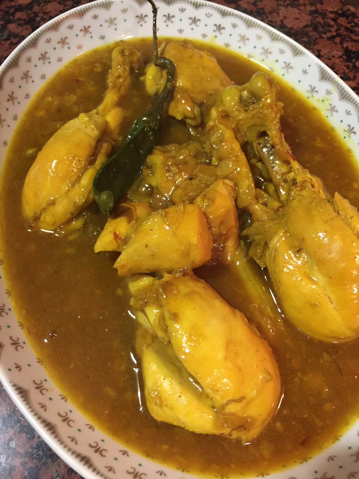 Last Nights Dinner Saffron Chicken, Indian Style