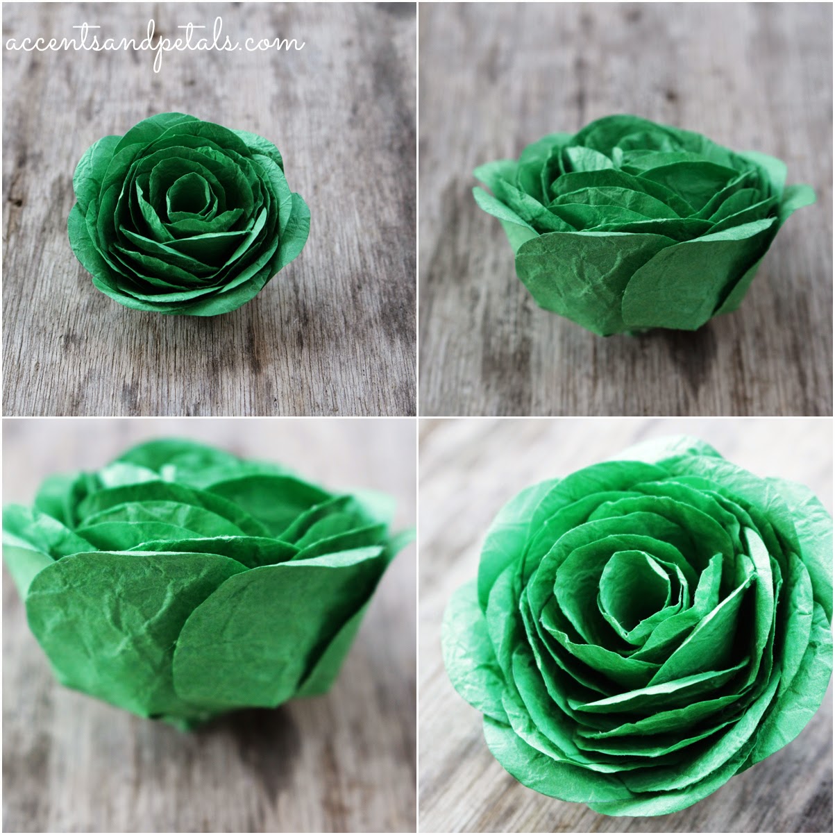 DIY How to Make a Cabbage Rose from Crumpled Paper Reduce. Reuse