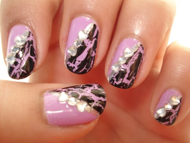 crackle nail art trend easy