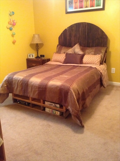 ... DIY Ideas: Best Use of Cheap Pallet Bed Frame Wood - Pallet Furniture