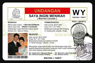 Contoh Undangan Pernikahan Contoh Undangan Pernikahan