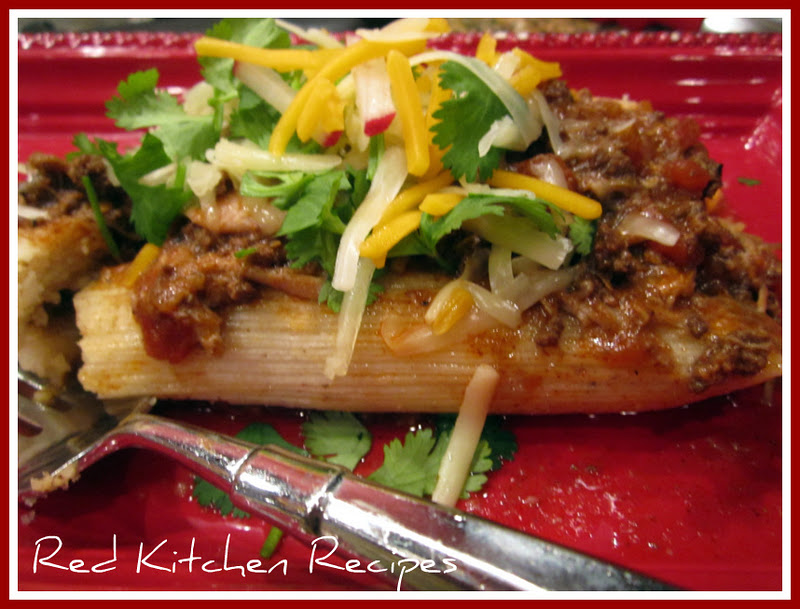 Red Kitchen Recipes Pulled Pork Tamales with Chili