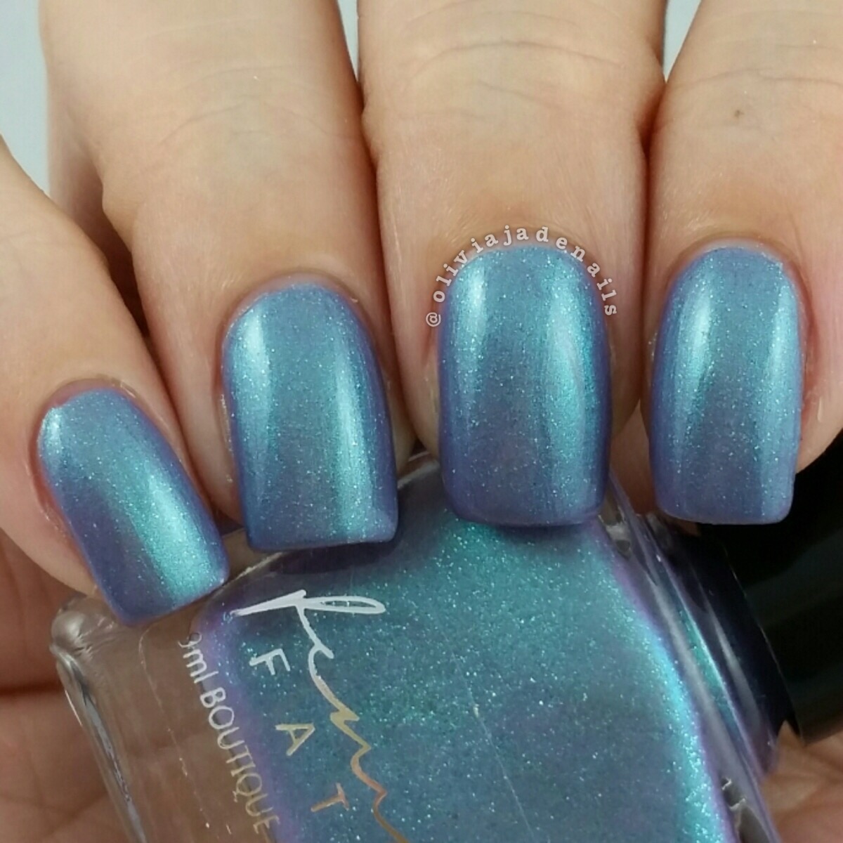 Femme Fatale Cosmetics Up Above The World You Fly swatched by Olivia Jade Nails