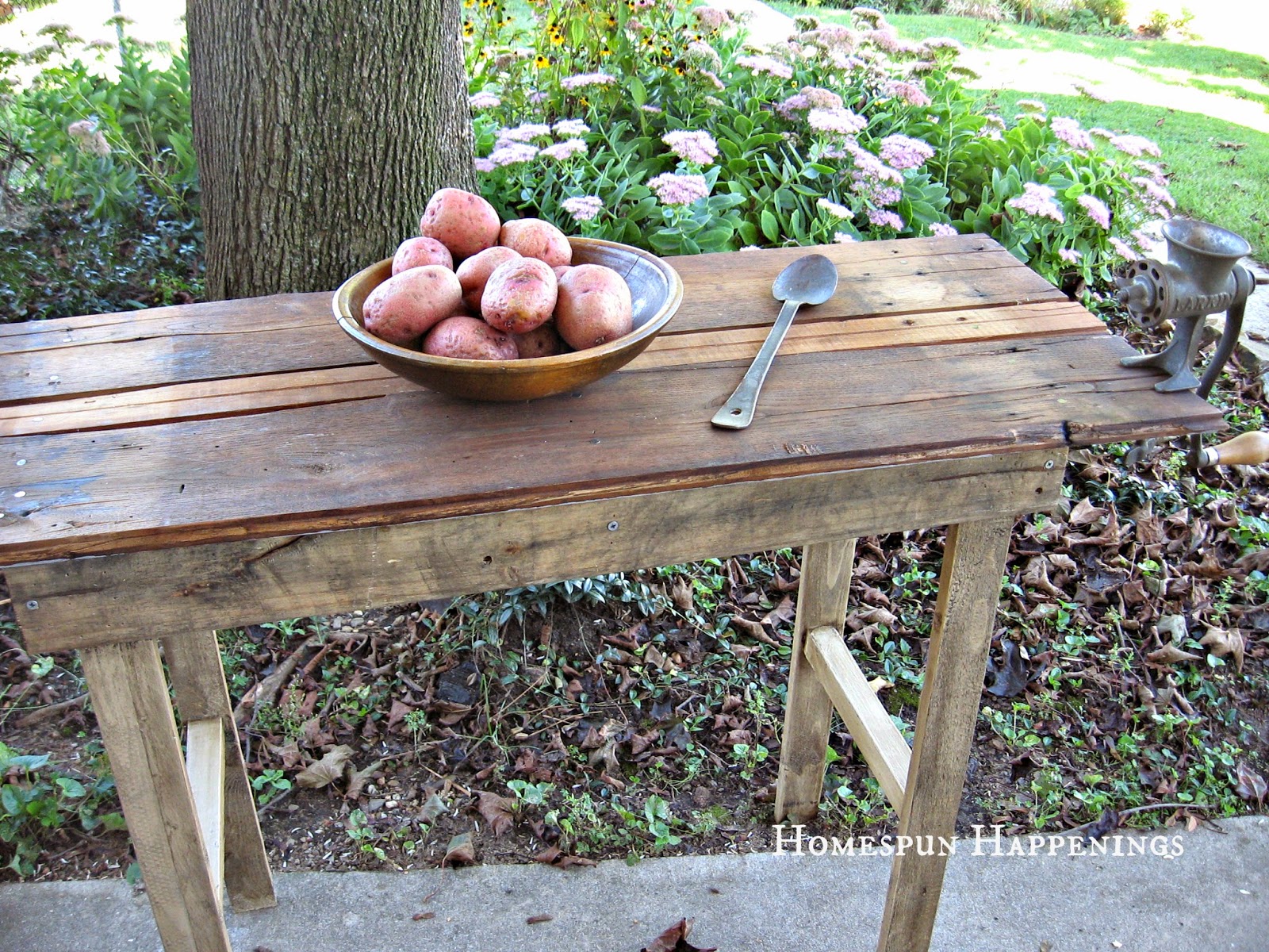 Homespun Happenings I Made a Rustic Table