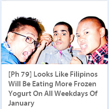 Looks like Filipinos will be eating more frozen yogurt on all weekdays of January