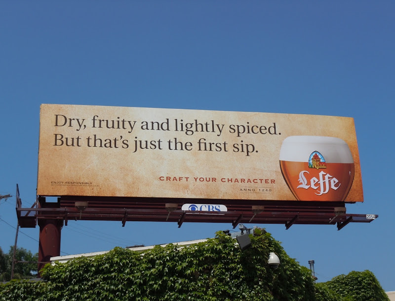 Leffe Beer first sip billboard
