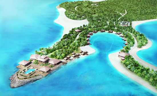 Aerial View of Beachfront Resort Aniyana, Middle Caicos, Turks & Caicos (artist's impression) Aerial View of Beachfront Resort Aniyana, Middle Caicos, Turks & Caicos (artist's impression)