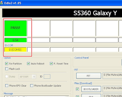 Flashing Firmware Samsung Galaxy Y GT-S5360