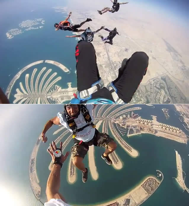 Skydive em Dubai Skydive em Dubai