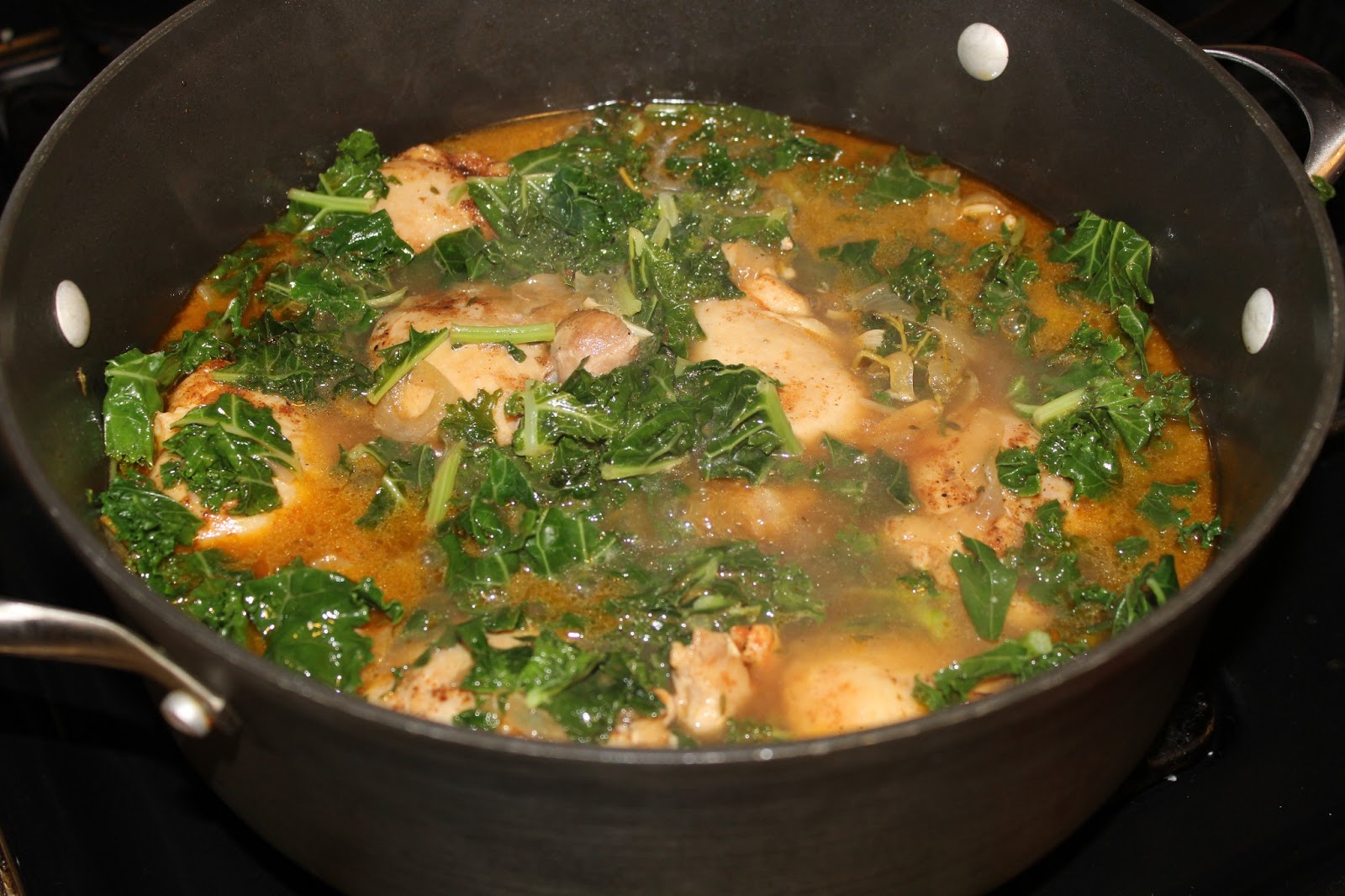 The Garlic Press Google's Braised Chicken and Kale