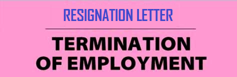 Contoh Surat Berhenti Kerja Dalam English resign letter