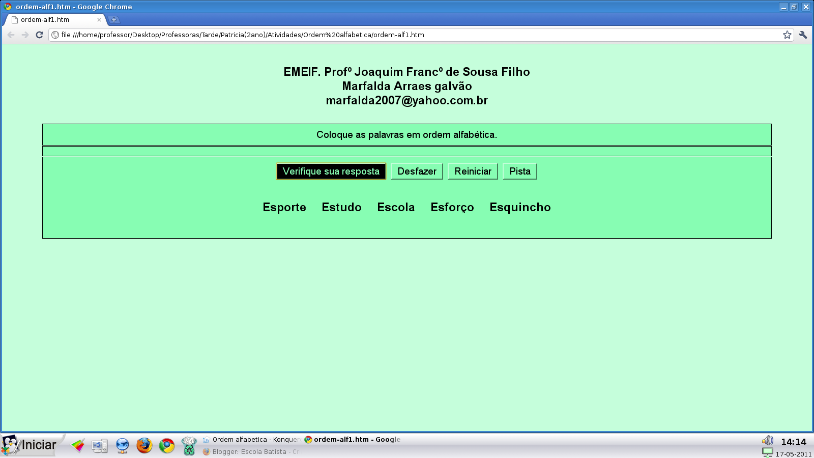 Curso ordem mais