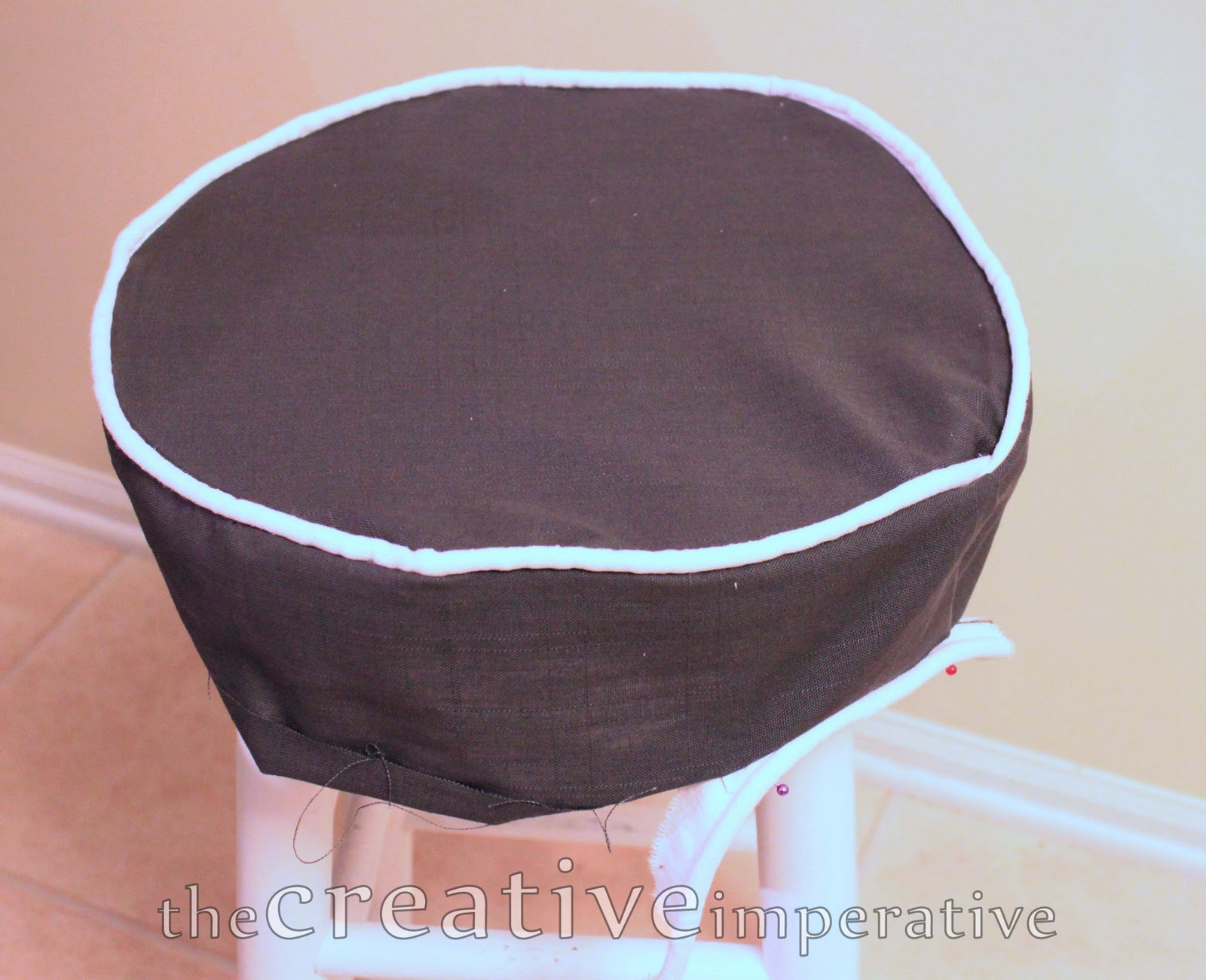 The Creative Imperative Skirted Bar Stool