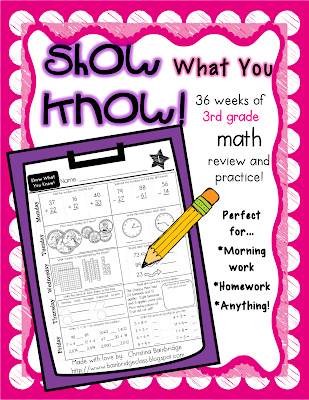 New 3rd Grade Math "Show What You Know" Pack! | *Mrs. Bainbridge's