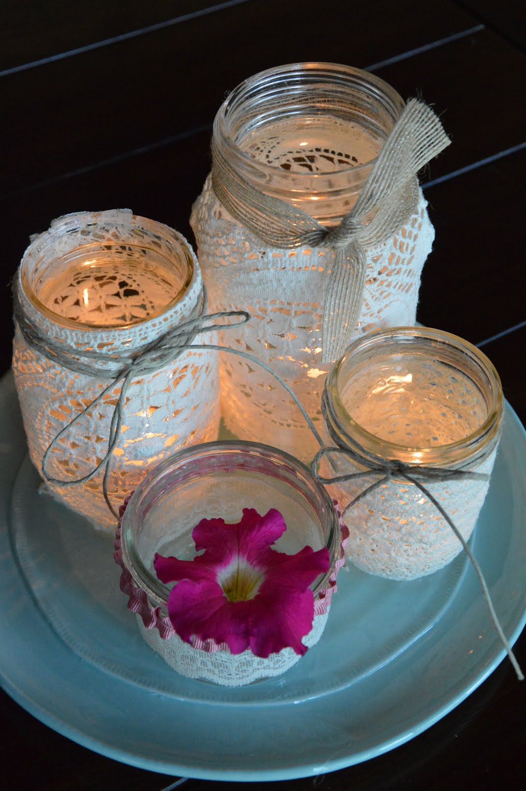 ocd obsessive crafting disorder Glow candle holder tutorial, two ways