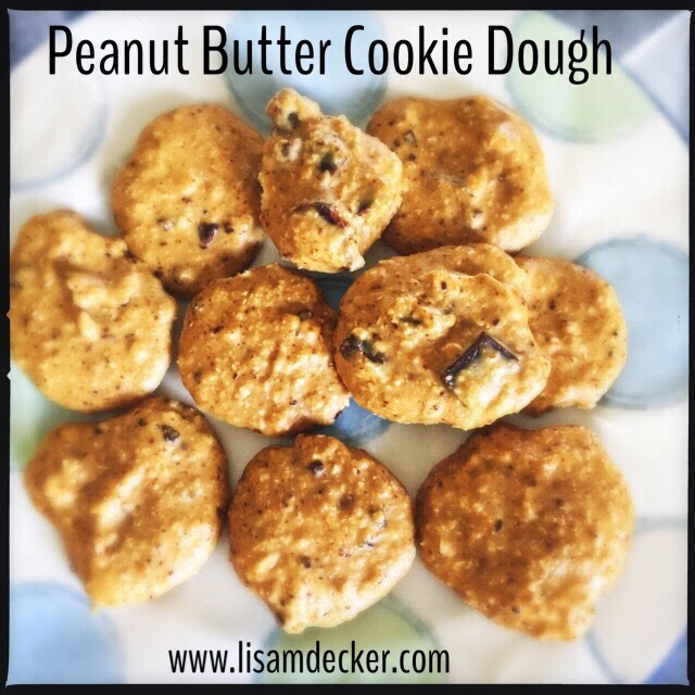 Clean Eating, Clean Eating Desserts, Healthy Desserts, Treats, Peanut Butter Cookie Dough Cookies