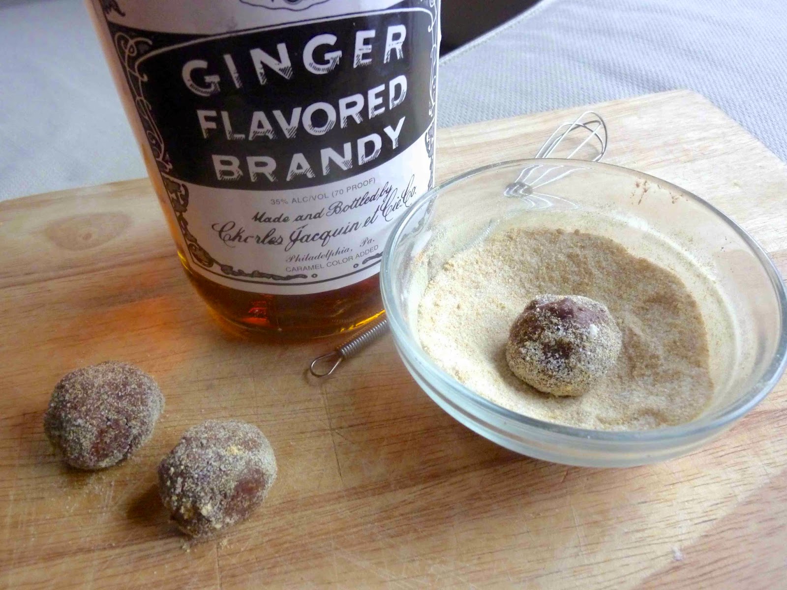 Ginger Brandy Chocolate Truffles