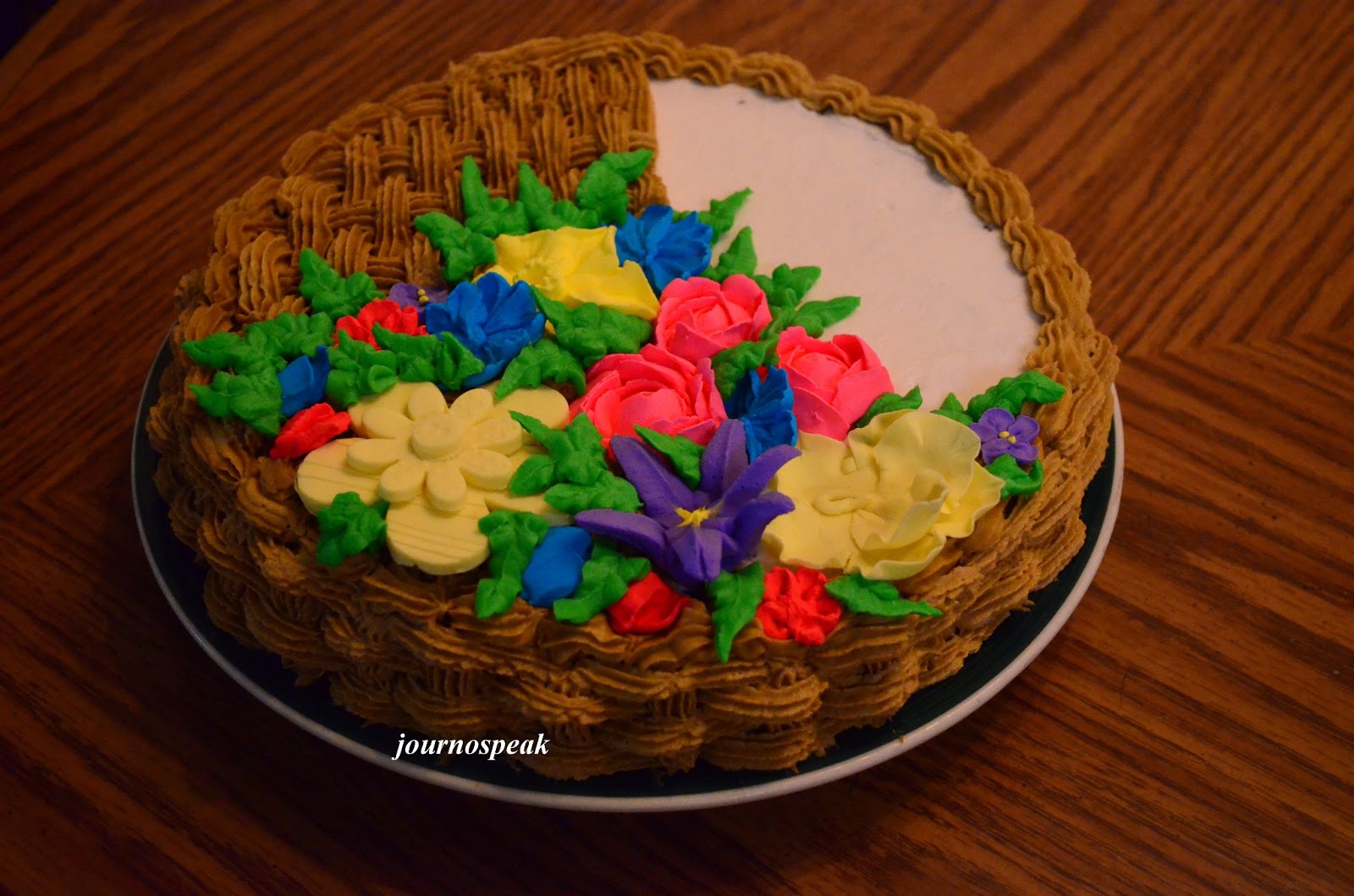 BASKET WEAVE CAKE WITH FLOWERS JOURNOSPEAK