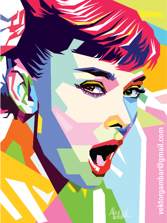 Audrey Hipburn WPAP Vector